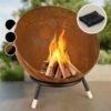 Fireball Rust Feuerschale 60 Cm Ø Kippbare Rost-Finish Rost / Holz 2 Fireball Rust Feuerschale 60 Cm Ø Kippbare Rost-Finish Rost / Holz -Gartenbedarf Geschäft 10035771 de 0001 main
