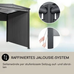 Pantheon Cortina Solid Sky Pergola Vordach 3x4m Polycarbonat -Gartenbedarf Geschäft 10035873 de 0005 usp