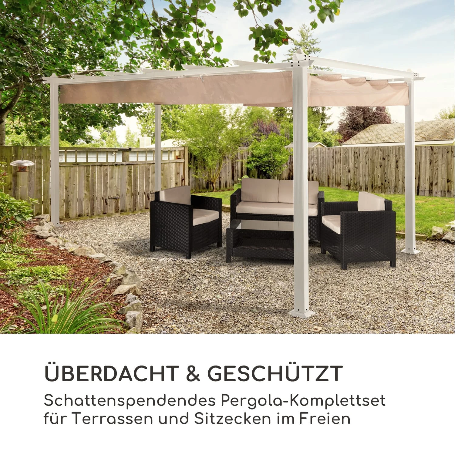 Pantheon Pergola Aluminiumkantrohr 3x4m 4 Eckpfosten Wasserabweisend 4 Pantheon Pergola Aluminiumkantrohr 3x4m 4 Eckpfosten Wasserabweisend – Bild 2