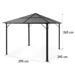 Pantheon Solid Sky Ambient Solar Pavillon Mit Grauem Dach 3x3m Polycarbonat Aluminium -Gartenbedarf Geschäft 10035899 yy 0009 logo