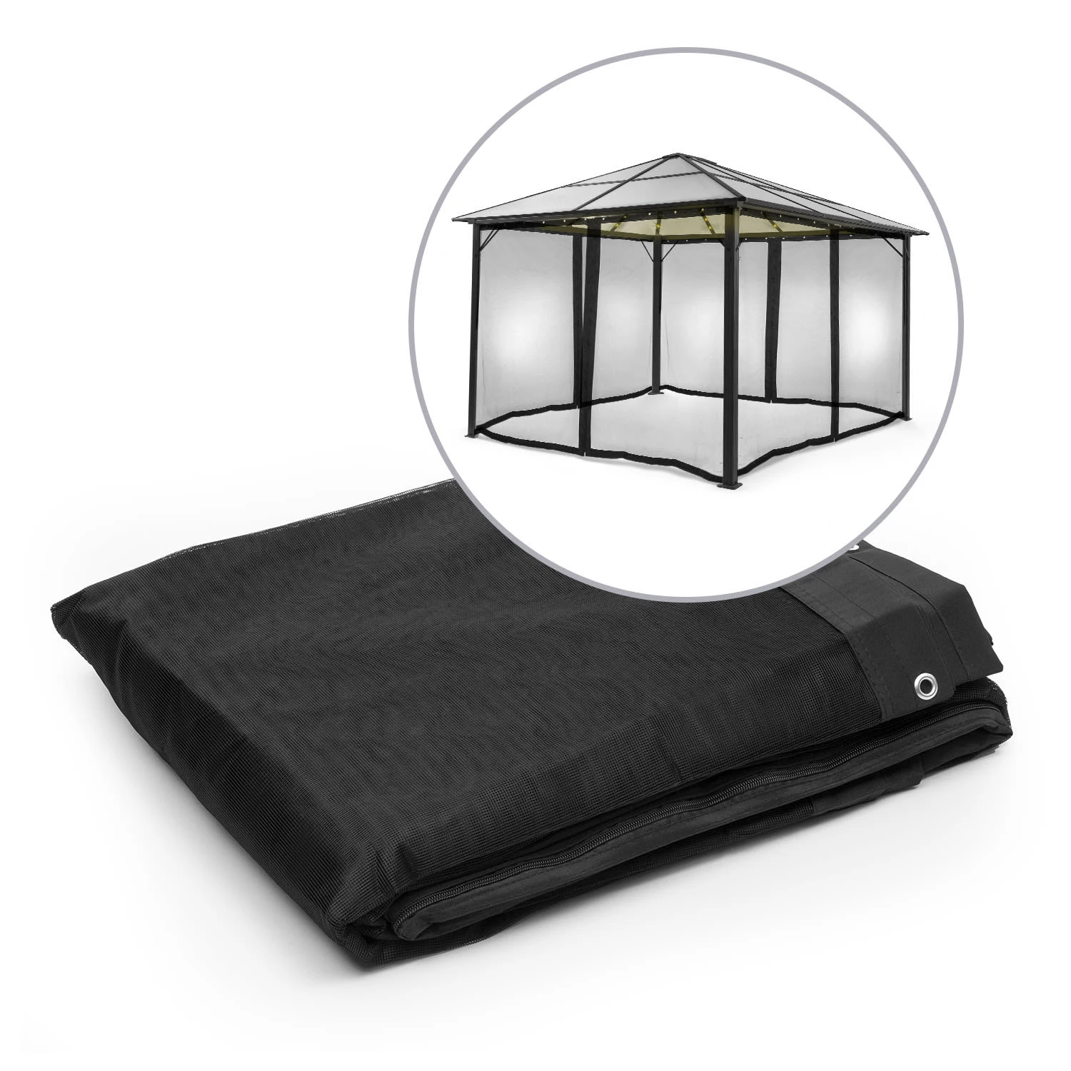 Pantheon Solid Sky Ambient Solar Seitenwände 3x4m Moskito 3 Pantheon Solid Sky Ambient Solar Seitenwände 3x4m Moskito