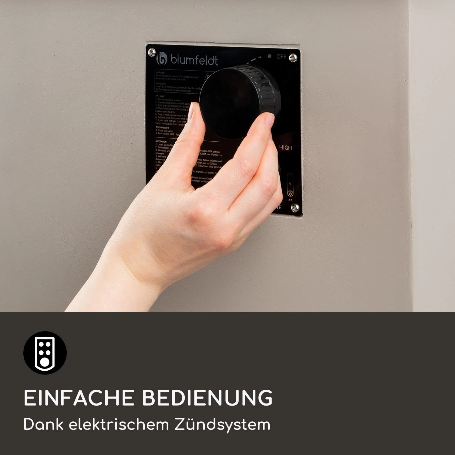 Prati Gas-Feuerstelle 13 KW Elektrisches Zündsystem Lavasteine Inkl. Regenschutz 6 Prati Gas-Feuerstelle 13 KW Elektrisches Zündsystem Lavasteine Inkl. Regenschutz – Bild 4