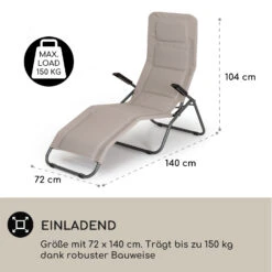 Vitello Noble Sonnenliege 70x110x140cm Atmungsaktiv Wetterfest Faltbar 11 Vitello Noble Sonnenliege 70x110x140cm Atmungsaktiv Wetterfest Faltbar -Gartenbedarf Geschäft 10035956 de 0004 logo