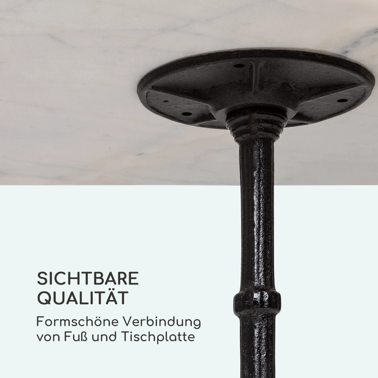 Patras Onyx Bistro-Tisch Mit Jugendstil Marmor 60 X 60 Cm Höhe: 72 Cm Dreibein 8 Patras Onyx Bistro-Tisch Mit Jugendstil Marmor 60 X 60 Cm Höhe: 72 Cm Dreibein – Bild 6