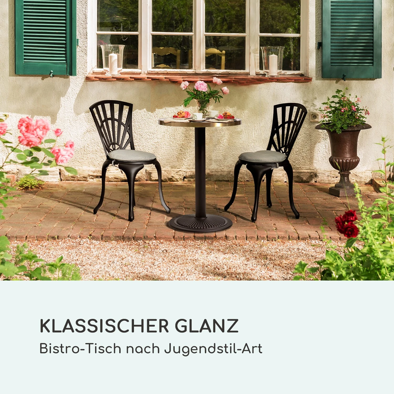 Patras Jewel Marmor-Tisch Jugendstil Ø: 57,5 Cm H: 75 Cm Gusseiserner Standfuß 4 Patras Jewel Marmor-Tisch Jugendstil Ø: 57,5 Cm H: 75 Cm Gusseiserner Standfuß – Bild 2