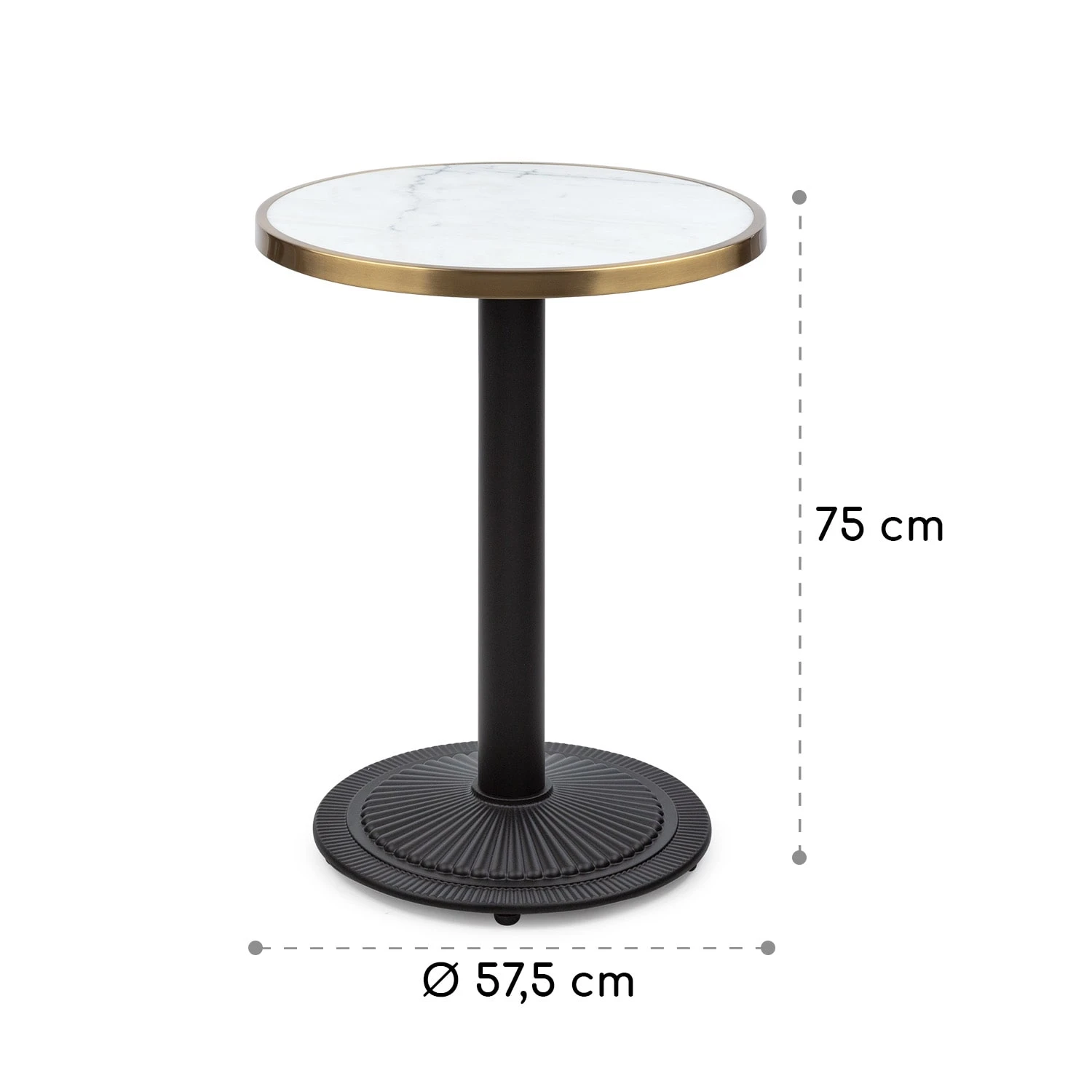 Patras Jewel Marmor-Tisch Jugendstil Ø: 57,5 Cm H: 75 Cm Gusseiserner Standfuß 10 Patras Jewel Marmor-Tisch Jugendstil Ø: 57,5 Cm H: 75 Cm Gusseiserner Standfuß – Bild 8