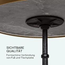 Patras Lux Bistro-Tisch Mit Dreifuß Marmortisch Ø: 57,5 Cm Höhe: 72 Cm 15 Patras Lux Bistro-Tisch Mit Dreifuß Marmortisch Ø: 57,5 Cm Höhe: 72 Cm -Gartenbedarf Geschäft 10035984 de 0006 logo