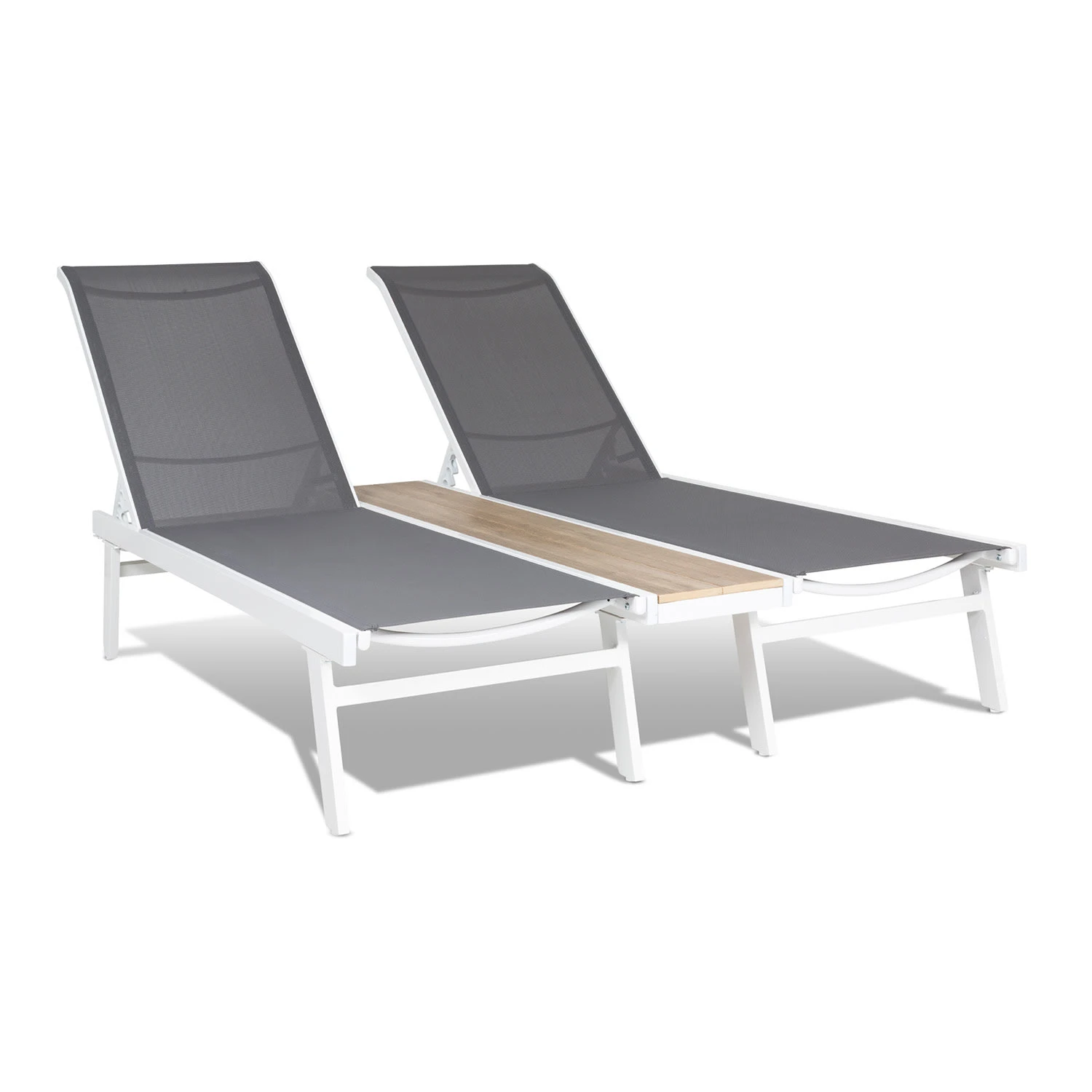 Pompei Sonnenliege Lounger 2 Pers. Aluminium Abstellfläche 3 Pompei Sonnenliege Lounger 2 Pers. Aluminium Abstellfläche