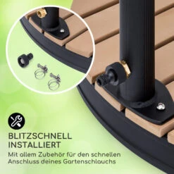 Sumatra Falls Round Gartendusche WPC Aluminium Ø 80 Cm Rund 13 Sumatra Falls Round Gartendusche WPC Aluminium Ø 80 Cm Rund -Gartenbedarf Geschäft 10036348 de 0005 usp