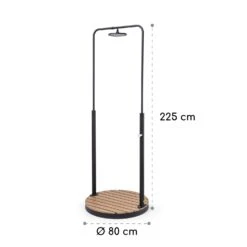 Sumatra Falls Round Gartendusche WPC Aluminium Ø 80 Cm Rund 15 Sumatra Falls Round Gartendusche WPC Aluminium Ø 80 Cm Rund -Gartenbedarf Geschäft 10036348 yy 0008 dimensions