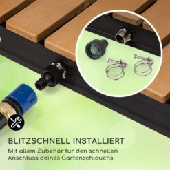 Sumatra Breeze Square Gartendusche WPC Aluminium 70x55cm Eckig -Gartenbedarf Geschäft 10036436 de 0005 usp