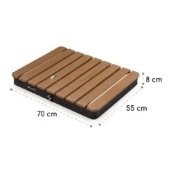 Sumatra Breeze Square Gartendusche WPC Aluminium 70x55cm Eckig -Gartenbedarf Geschäft 10036436 yy 0011 dimensions