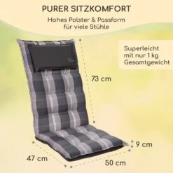 Sylt Polsterauflage Sesselauflage Kopfkissen Polyester 50x120x9cm -Gartenbedarf Geschäft 10037336 de 0005 logo