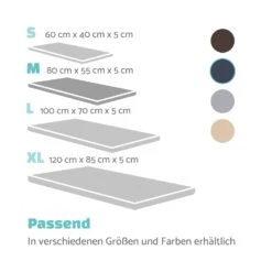 Luna Hundebett Waschbar Orthopädisch Rutschfest Memory-Schaum Größe M -Gartenbedarf Geschäft 10037546 de 0007 logo