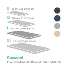 Luna Hundebett Waschbar Orthopädisch Rutschfest Memory-Schaum Größe L -Gartenbedarf Geschäft 10037547 de 0007 logo