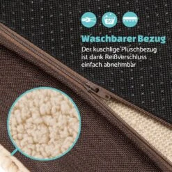 Balu Hundebett Hundekissen | Waschbar | Orthopädisch | Rutschfest | Atmungsaktiver Memory-Schaum | Größe M (79 X 8 X 60 Cm) -Gartenbedarf Geschäft 10037560 de 0005 logo
