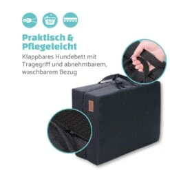 Hundebett Hundematte | Waschbar | Orthopädisch | Rutschfest | Atmungsaktiv | Klappbar Memory-Schaum | Größe L (100 X 10 X 70 Cm) -Gartenbedarf Geschäft 10037570 de 0005 logo