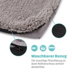 Bruno Hundebett Hundekorb | Waschbar | Orthopädisch | Rutschfest | Atmungsaktiv | Memory-Schaum | Größe M (80 X 17 X 55 Cm) -Gartenbedarf Geschäft 10037582 de 0005 logo