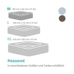 Bruno Hundebett Hundekorb | Waschbar | Orthopädisch | Rutschfest | Atmungsaktiv | Memory-Schaum | Größe M (80 X 17 X 55 Cm) -Gartenbedarf Geschäft 10037582 de 0007 logo