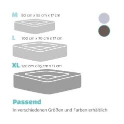 Bruno Hundebett Hundekorb | Waschbar | Orthopädisch | Rutschfest | Atmungsaktiv | Memory-Schaum | Größe XL (120 X 17 X 85 Cm) -Gartenbedarf Geschäft 10037588 de 0007 logo