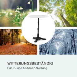 Patras Bistro-Tisch Marmortischplatte Ø60cm Gusseiserner Standfuß -Gartenbedarf Geschäft 10037740 de 0007 logo