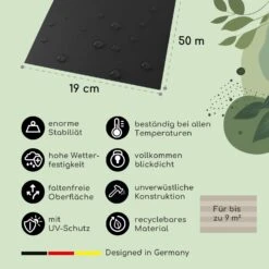 Sichtschutzstreifen Gartenzaun PVC 450 G/m² 50x19cm Clips -Gartenbedarf Geschäft 10037983 de 0003 usp