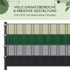 Sichtschutzstreifen Zaunblenden PVC-Hartplastik 2,53 X 0,19 M -Gartenbedarf Geschäft 10037994 de 0006 usp