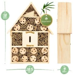 Insektenhotel Mit Spitzdach Aufhängung Ganzjährig Bewohnbar Holz -Gartenbedarf Geschäft 10038022 yy 0007 logo