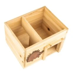 Igelhaus Futterhaus Überwinterung 2 Kammern Tannenholz Unbehandelt -Gartenbedarf Geschäft 10038025 yy 0005 logo