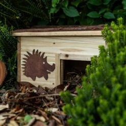 Igelhaus Futterhaus Überwinterung 2 Kammern Tannenholz Unbehandelt -Gartenbedarf Geschäft 10038025 yy 0006 logo