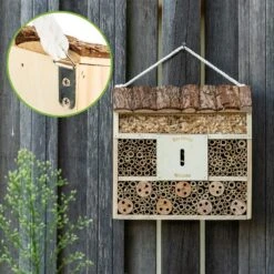 Insektenhotel Mit Flachdach Aufhängung Ganzjährig Bewohnbar Holz 11 Insektenhotel Mit Flachdach Aufhängung Ganzjährig Bewohnbar Holz -Gartenbedarf Geschäft 10038031 yy 0003 logo