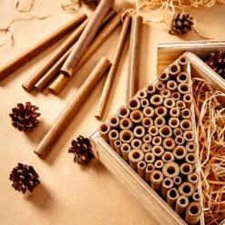 Bambusröhrchen 70 Stück Je 10 Cm Länge Holzfarben -Gartenbedarf Geschäft 10038136 yy 0003 logo