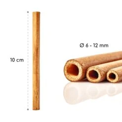 Bambusröhrchen 70 Stück Je 10 Cm Länge Holzfarben -Gartenbedarf Geschäft 10038136 yy 0007 logo