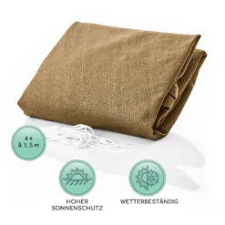 Rechteckiges Sonnensegel 3x4 M Befestigungsringe PE Luftdurchlässig -Gartenbedarf Geschäft 10038145 de 0005 logo