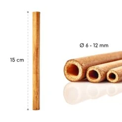 Bambusröhrchen 70 Stück Je 15 Cm Länge Holzfarben -Gartenbedarf Geschäft 10038148 yy 0007 logo
