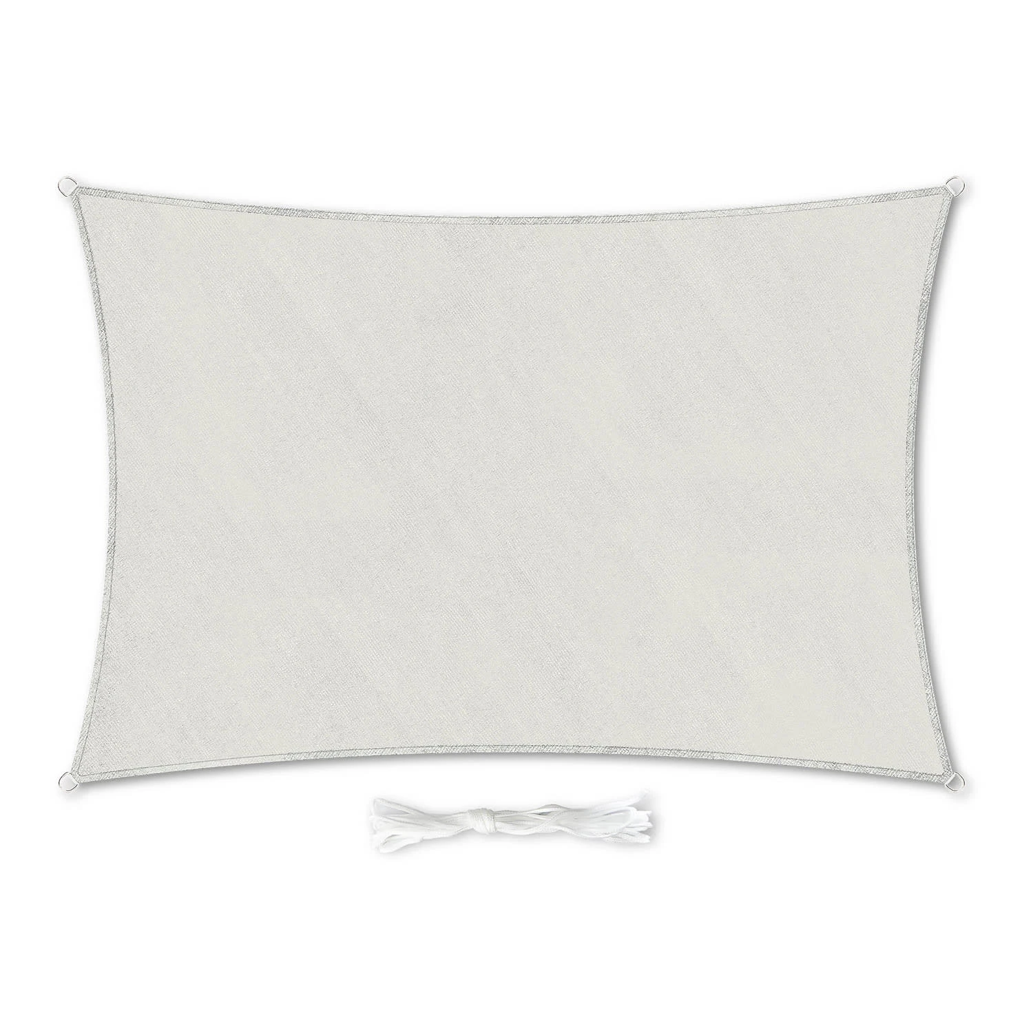 Rechteckiges Sonnensegel 2x4 M Befestigungsringe PE Luftdurchlässig 3 Rechteckiges Sonnensegel 2x4 M Befestigungsringe PE Luftdurchlässig