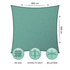 Quadratisches Sonnensegel 5x5 M Polyester Luftdurchlässig -Gartenbedarf Geschäft 10038185 de 0006 logo