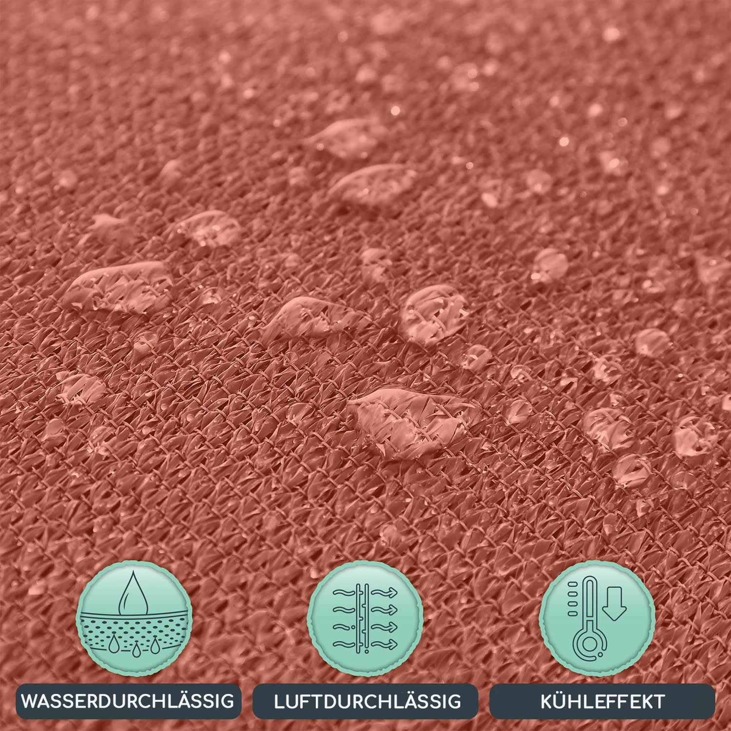 Quadratisches Sonnensegel 2 X 3 M Polyester Luftdurchlässig 5 Quadratisches Sonnensegel 2 X 3 M Polyester Luftdurchlässig – Bild 3