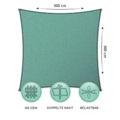 Quadratisches Sonnensegel 3 X 3 M Polyester Luftdurchlässig -Gartenbedarf Geschäft 10038215 de 0006 logo