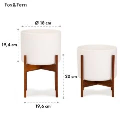 Thorn Blumentopf Mit Ständer 50er Jahre Stil 2er-Set Akazie 19,6x20x19,6 Cm 14 Thorn Blumentopf Mit Ständer 50er Jahre Stil 2er-Set Akazie 19,6x20x19,6 Cm -Gartenbedarf Geschäft 10038441 yy 0006 usp