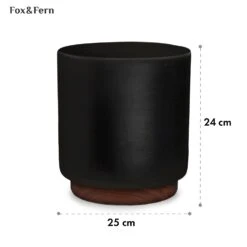 Enspijk Blumentöpfe Walnussholz Polystone Handgemacht 2 Größen -Gartenbedarf Geschäft 10038463 yy 0005 usp