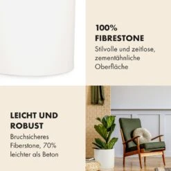 Gendt Pflanztopf Übertopf Faserstein In/Outdoor -Gartenbedarf Geschäft 10038466 de 0003 usp