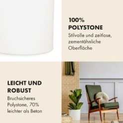 Venlo Blumentopf Polystone In- Und Outdoor 3 Größen -Gartenbedarf Geschäft 10038471 de 0003 usp