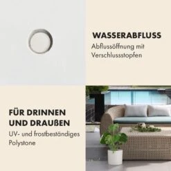 Venlo Blumentopf Polystone In- Und Outdoor 3 Größen -Gartenbedarf Geschäft 10038471 de 0004 usp