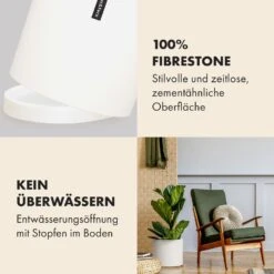 Pflanztopf Übertopf Faserstein In/Outdoor -Gartenbedarf Geschäft 10038510 de 0003 usp