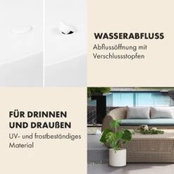 Pflanztopf Übertopf Faserstein In/Outdoor -Gartenbedarf Geschäft 10038510 de 0004 usp