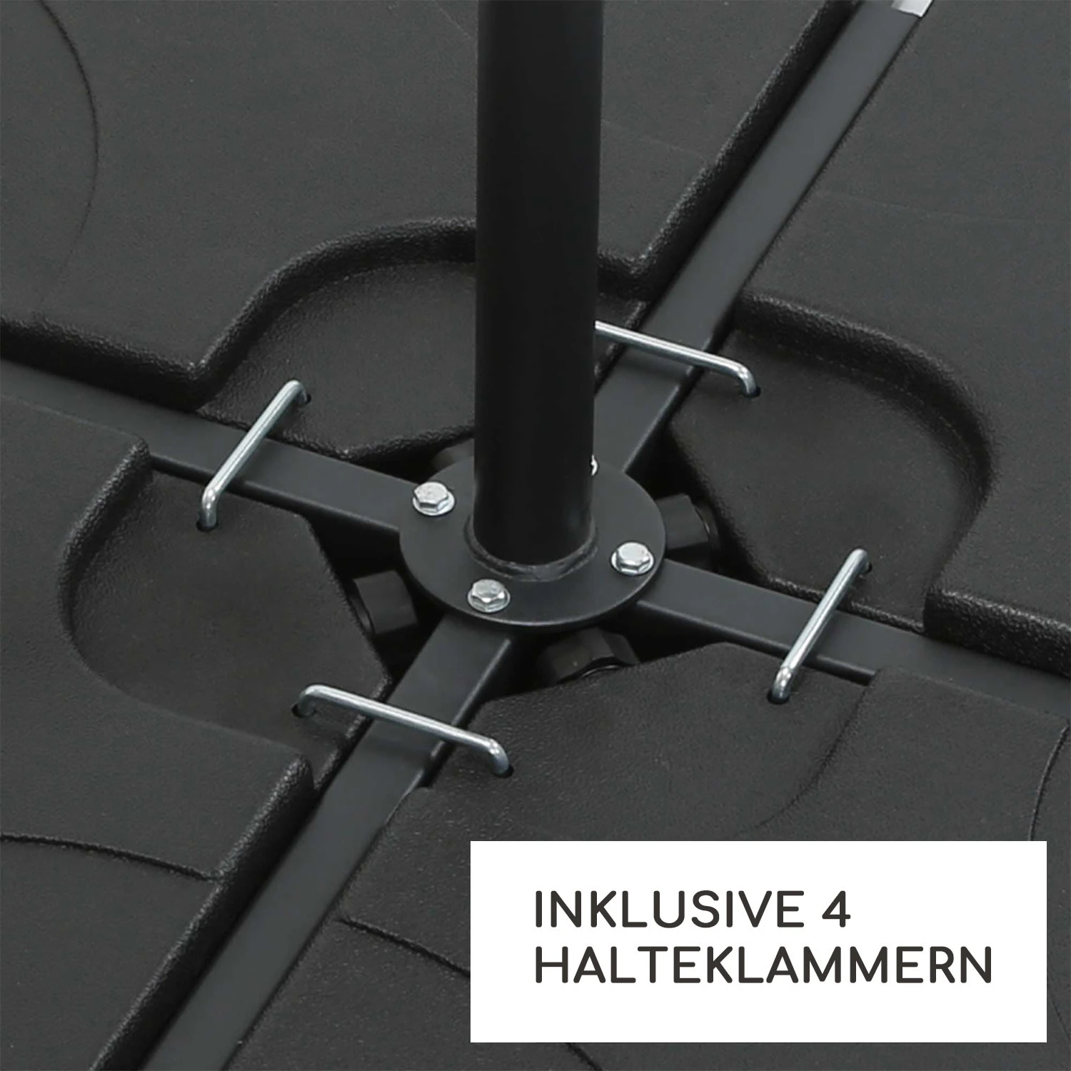 Limousin Sonnenschirmständer-Gewichte 80 Kg Leergewichte 4er-Set 6 Limousin Sonnenschirmständer-Gewichte 80 Kg Leergewichte 4er-Set – Bild 4