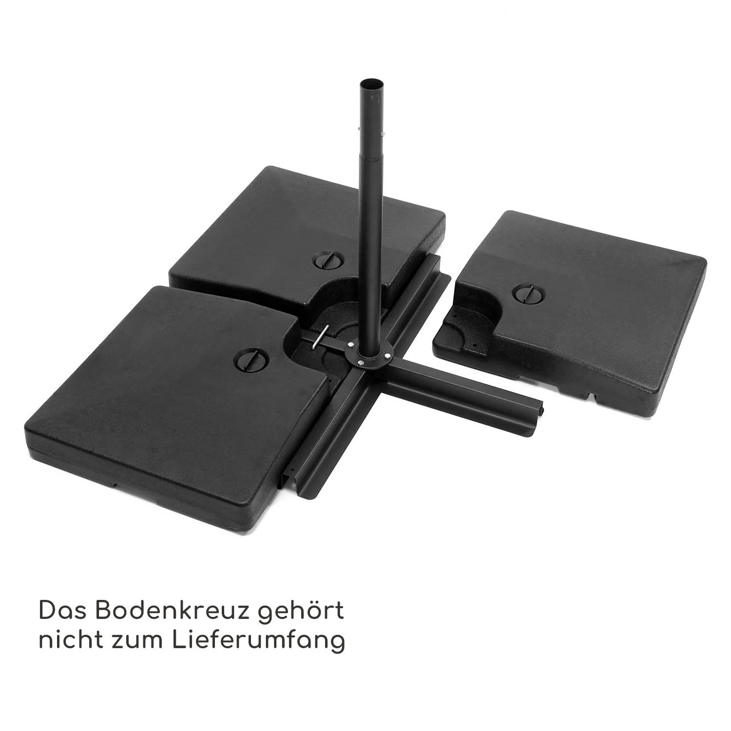 Limousin Sonnenschirmständer-Gewichte 140 Kg Leergewichte 4er-Set 5 Limousin Sonnenschirmständer-Gewichte 140 Kg Leergewichte 4er-Set – Bild 3