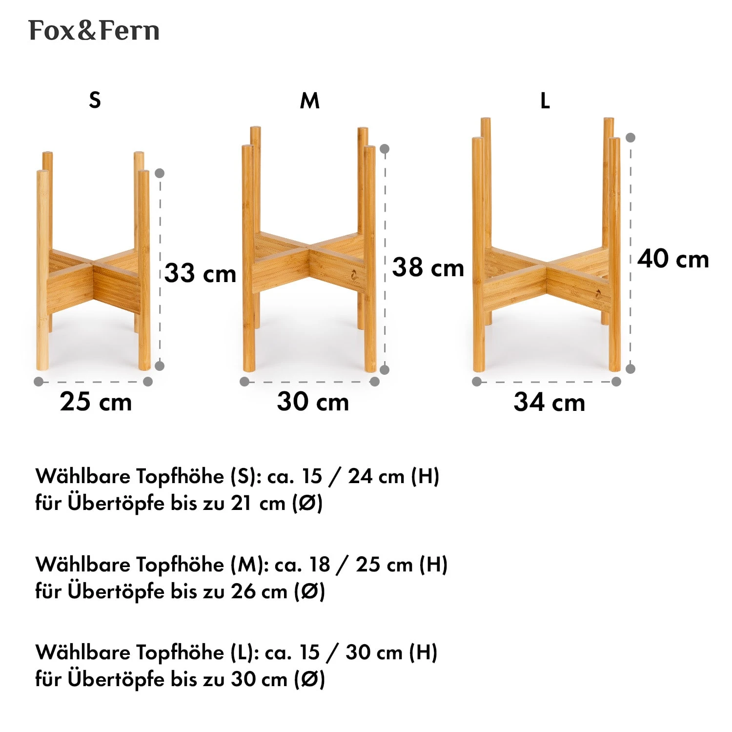Zeist Pflanzenhalter 3er-Set 2 Höhen Kombinierbar Steck-Design Naturbelassen 8 Zeist Pflanzenhalter 3er-Set 2 Höhen Kombinierbar Steck-Design Naturbelassen – Bild 6