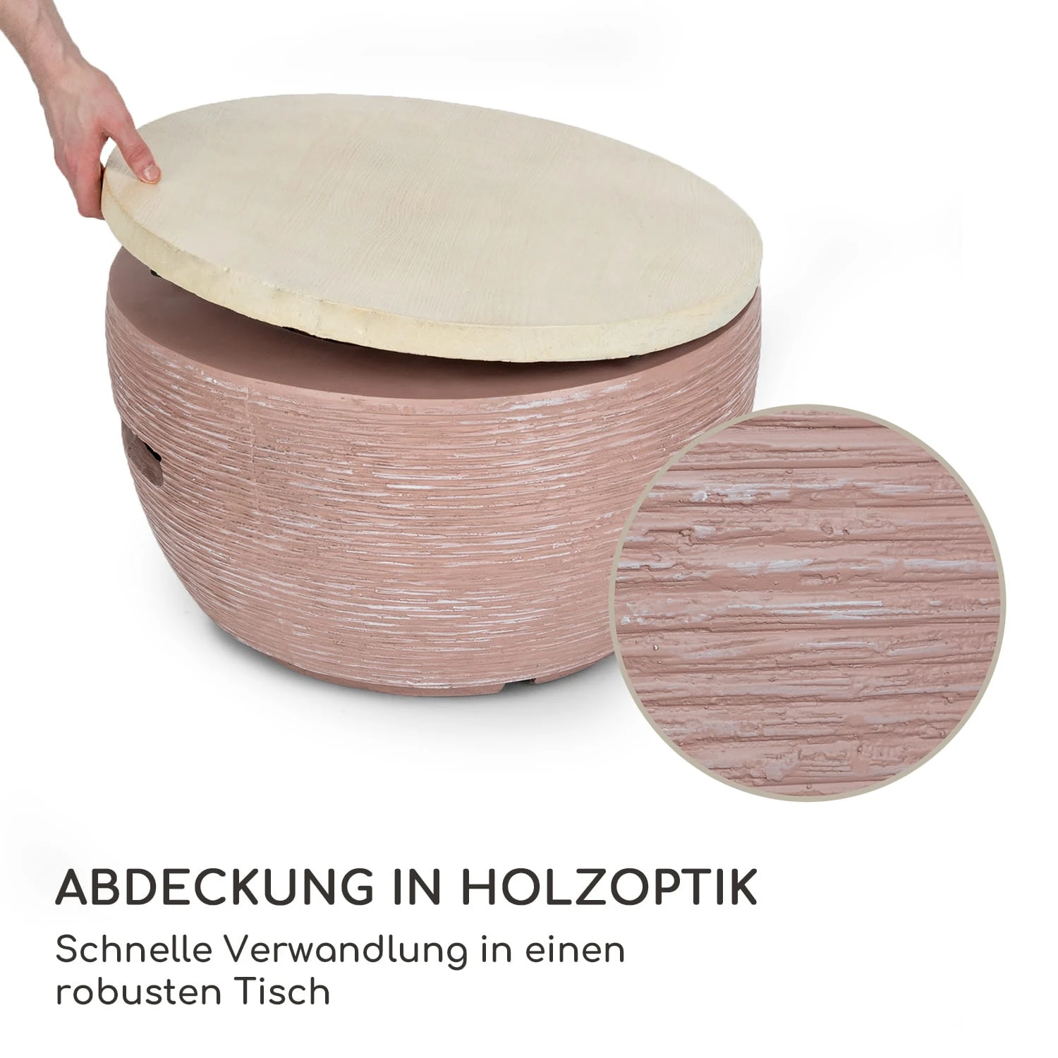 Vitina Gas-Feuerstelle 40.000BTU/13kW Abdeckung Edelstahlbrenner 6 Vitina Gas-Feuerstelle 40.000BTU/13kW Abdeckung Edelstahlbrenner – Bild 4